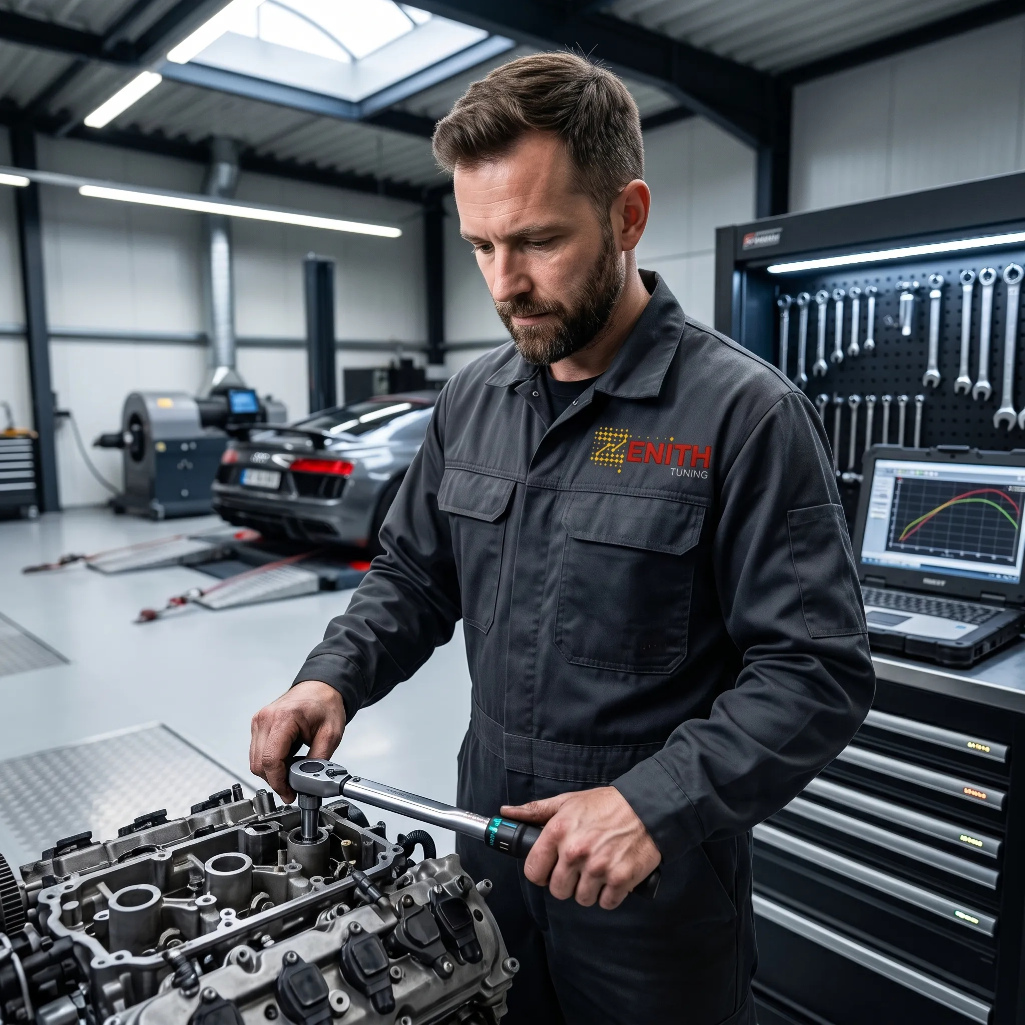 Equipe técnica Zenith em Pinhais para projetos de remap em Curitiba